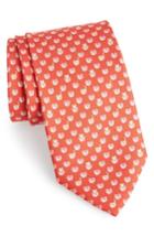 Men's Salvatore Ferragamo Felix Print Silk Tie, Size - Red