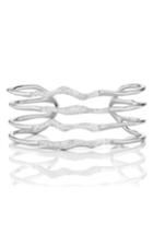 Women's Monica Vinader Riva Diamond Hero Wave Cuff Bracelet