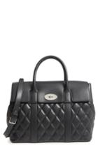 Mulberry Bayswater Quilted Calfskin Leather Satchel - Black