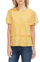 Women's Vince Camuto Stripe Layered Top - Yellow