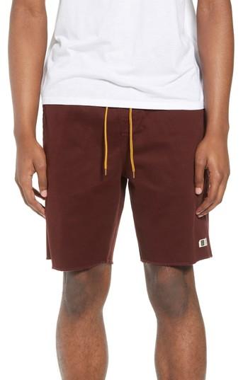 Men's Lira Clothing Weekday Shorts - Burgundy