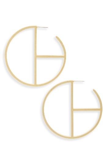 Women's Madewell Grid Hoop Earrings