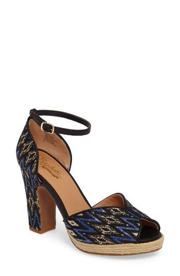 Women's Seychelles Free To Roam Geo Woven Sandal .5 M - Black