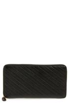 Women's Balenciaga Ville Zip Around Leather Wallet - Black