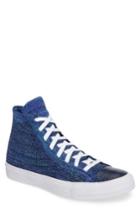 Men's Converse Chuck Taylor All Star Flyknit Hi Sneaker .5 M - Blue