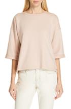 Women's Eileen Fisher Stretch Organic Cotton Top, Size - Pink