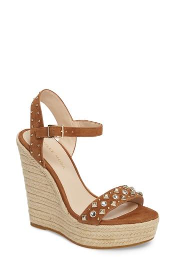 Women's Pelle Moda Oates Espadrille Wedge Sandal M - Brown