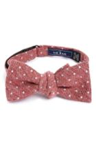 Men's The Tie Bar Knotted Dots Silk Bow Tie, Size - Red