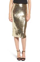 Women's Michael Michael Kors Sequin Pencil Skirt - Metallic