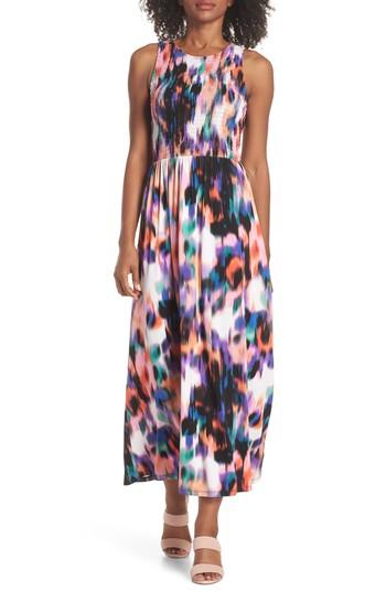 Women's Maggy London Print Matte Jersey Maxi Dress - Coral