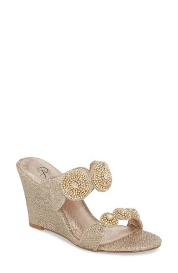Women's Adrianna Papell Argo Wedge Sandal M - Metallic