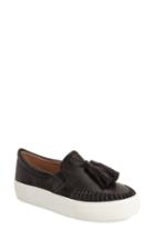 Women's Jslides Tassel Slip-on Sneaker .5 M - Black