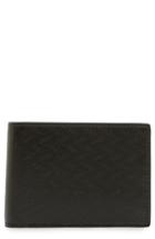Men's Salvatore Ferragamo Gancini Leather Card Case - Black