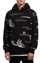 Men's Volcom Nothing More Print Hoodie - Black