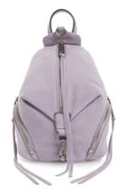Rebecca Minkoff Mini Julian Nubuck Leather Convertible Backpack - Purple
