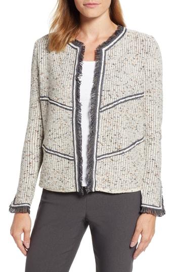 Women's Nic+zoe All Angles Tweed Cardigan - Brown