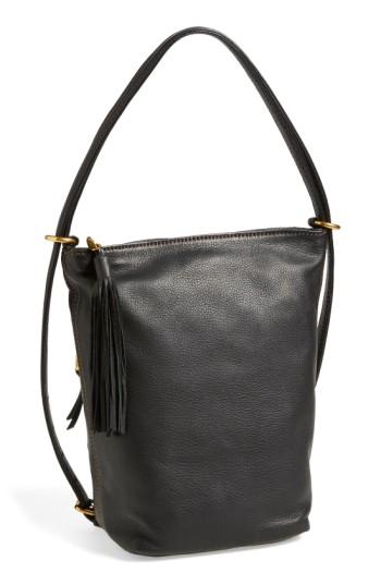 Hobo 'blaze' Convertible Leather Shoulder Bag - Black