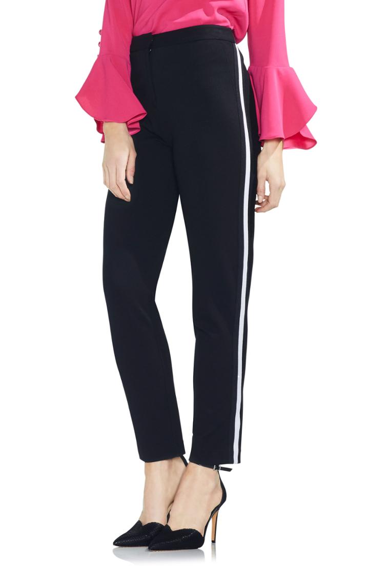 Women's Vince Camuto Tuxedo Stripe Ponte Ankle Pants