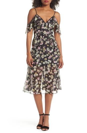 Women's La Maison Talulah Playful Flounce Tea Length Dress - Black