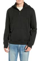 Men's Frame Quarter Zip Hoodie - Black