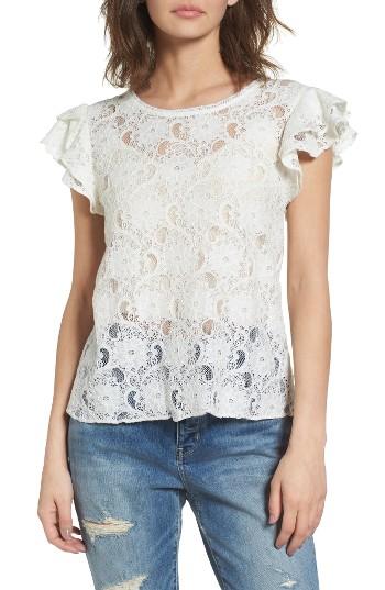 Women's Hinge Ruffle Lace Tee