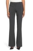 Women's Boss Tulea3 Straight Leg Stretch Wool Trousers - Black