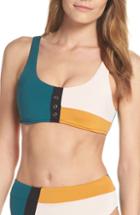 Women's Seafolly Aralia Bikini Top Us / 8 Au - Blue/green