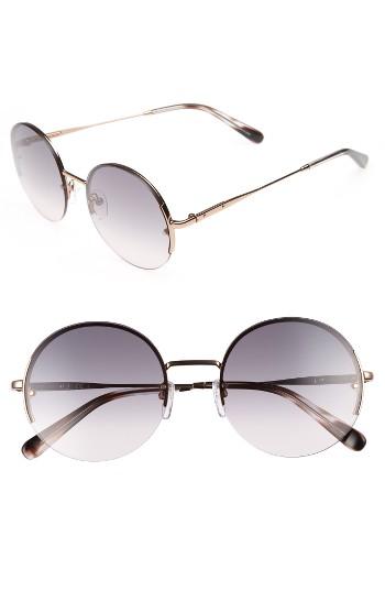 Women's Bobbi Brown 55mm Round Sunglasses - Gold/ Copper