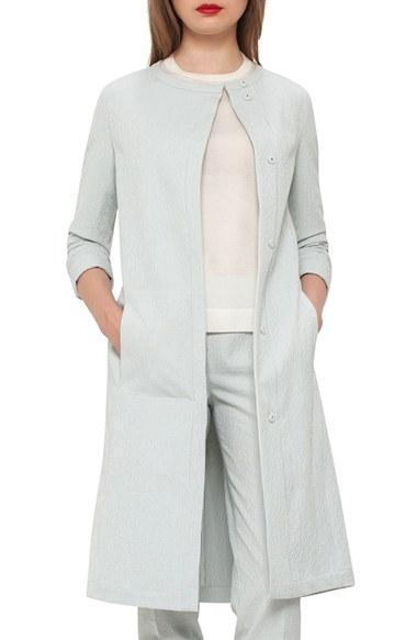 Women's Akris Stretch Cotton Seersucker Jacket