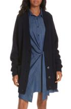 Women's Tibi Cashmere Cardigan Coat, Size - Blue