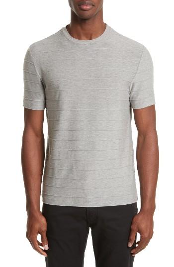 Men's Armani Collezioni Seam Detail T-shirt - Grey