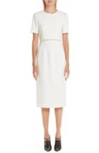 Women's Jason Wu Popover Compact Crepe Sheath Dress - White