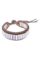 Women's Nakamol Design Leather & Metal Bead Bracelet