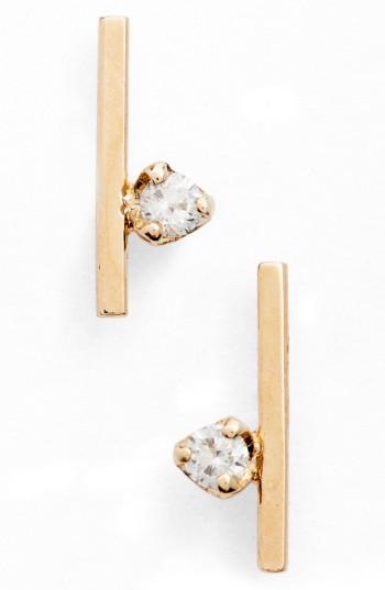 Women's Zoe Chicco Floating Diamond Stud Earrings