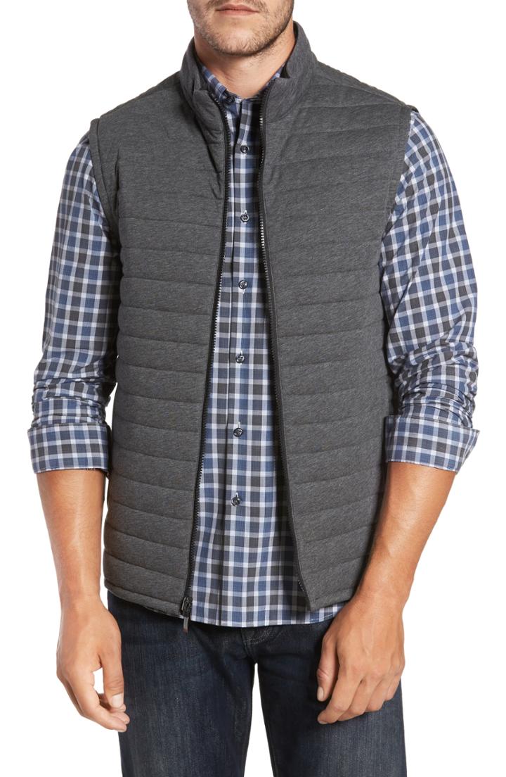 Men's Robert Barakett Gallagher Reversible Vest, Size - Black