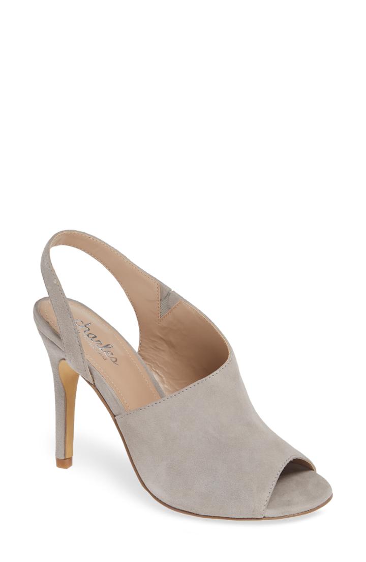 Women's Charles By Charles David Riot Slingback Sandal .5 M - Grey