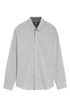 Men's Cutter & Buck Heather Non-iron Sport Shirt - Blue