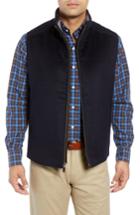 Men's Peter Millar Darien Crown Fleece Wool & Cashmere Vest - Blue