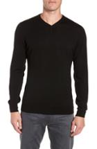Men's Icebreaker Shearer V-neck Merino Sweater - Black