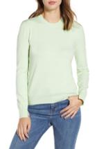 Women's Prima Notch Sleeve Crewneck Sweater - Green