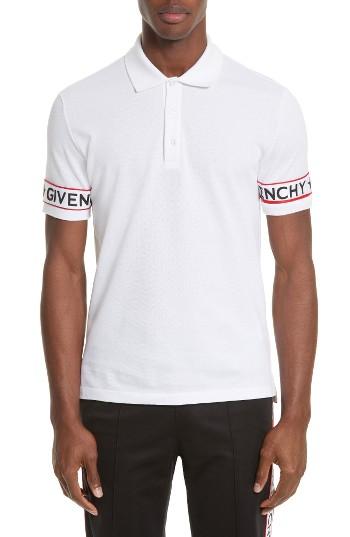 Men's Givenchy Webbing Polo - White