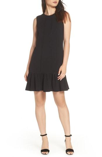 Women's Adrianna Papell Crepe Shift Dress - Black