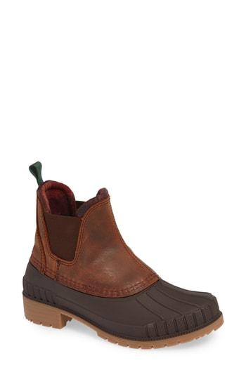 Women's Kamik Siennac Waterproof Chelsea Bootie M - Brown