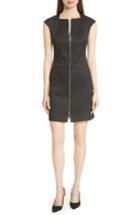 Women's Ted Baker London Zip Front A-line Dress - Black