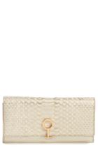 Women's Louise Et Cie Yvette Embossed Leather Wallet - Metallic