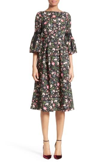 Women's Erdem Floral Print Matelasse Dress