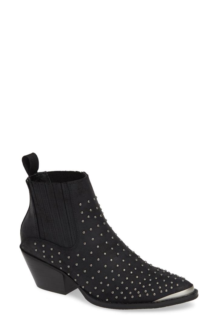 Women's Very Volatile Alona Studded Bootie .5 M - Black
