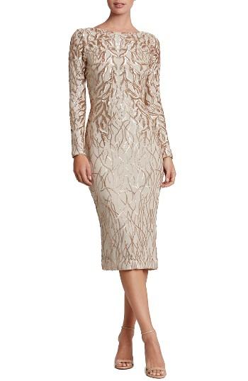 Women's Dress The Population Catalina - Metallic