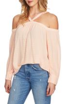 Women's 1.state Cold Shoulder Linen Blouse, Size - Coral