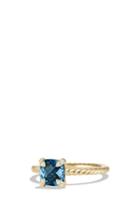 Women's David Yurman 'chatelaine' Ring With Diamonds In 18k Gold